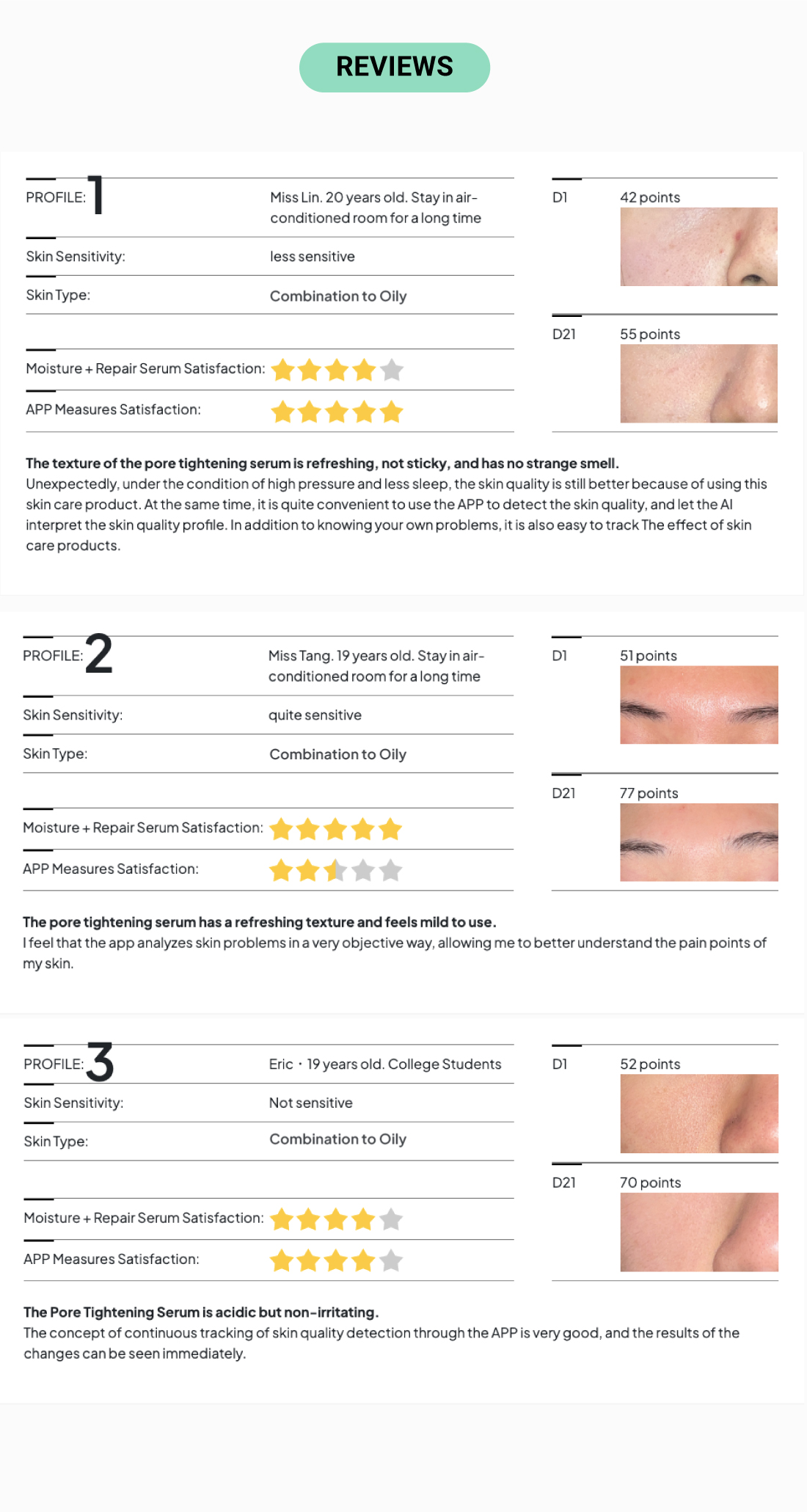 User Reviews - For Pore Refining Serum PR13: Pore Tightening Serum with houttuynia cordata skincare extract